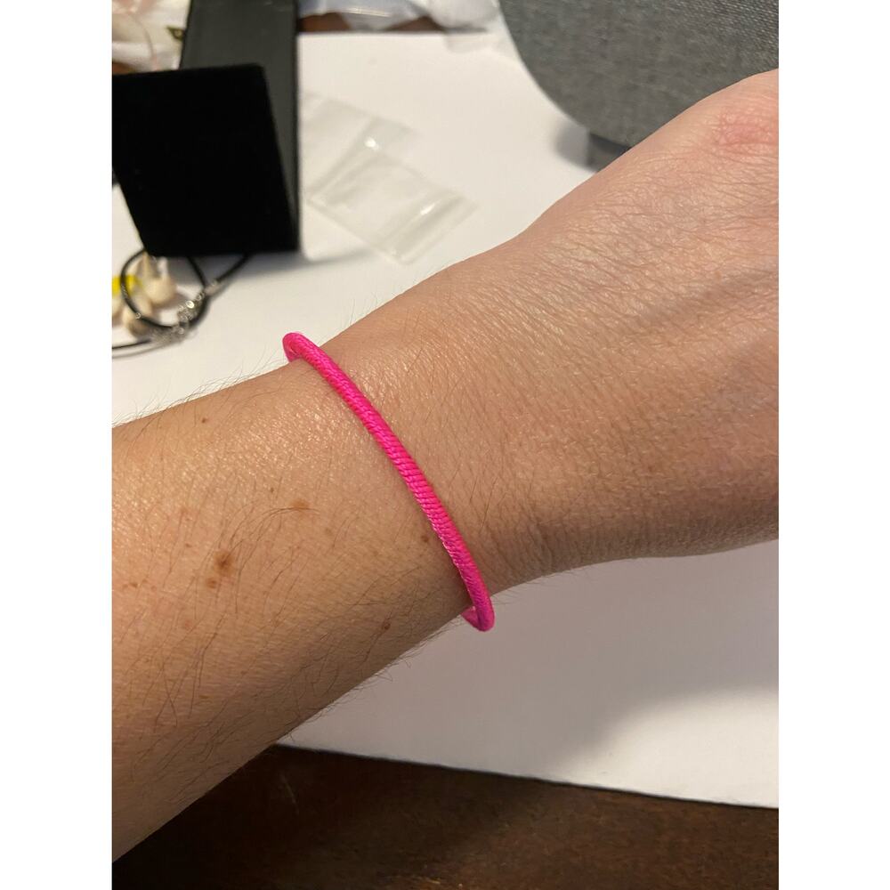 bright pink bangle bracelet